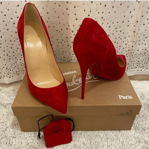 Christian Louboutin Pigalle Follies 100 Veau Velours - Picture 1 of 9